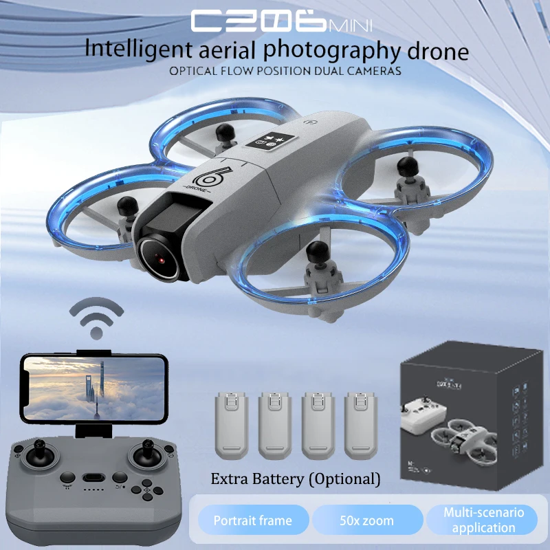 Drone Kit Tricopter - CZ06 Mini RC Quadcopter Drone -