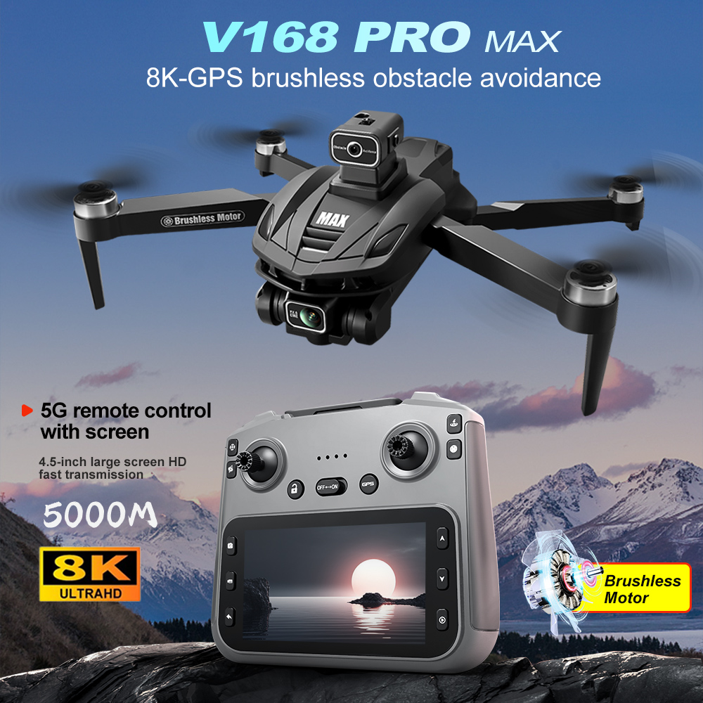 V168 PRO Max GPS Drone 8K Prof - đánh giá và giá Drone Kit Professional