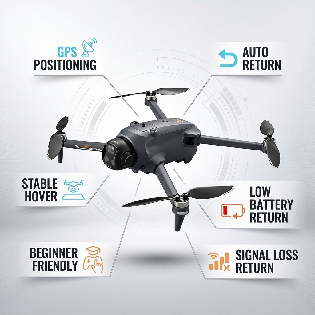 Potensic Drone GPS Auto Return - đánh giá và giá Drone Kit Long Range