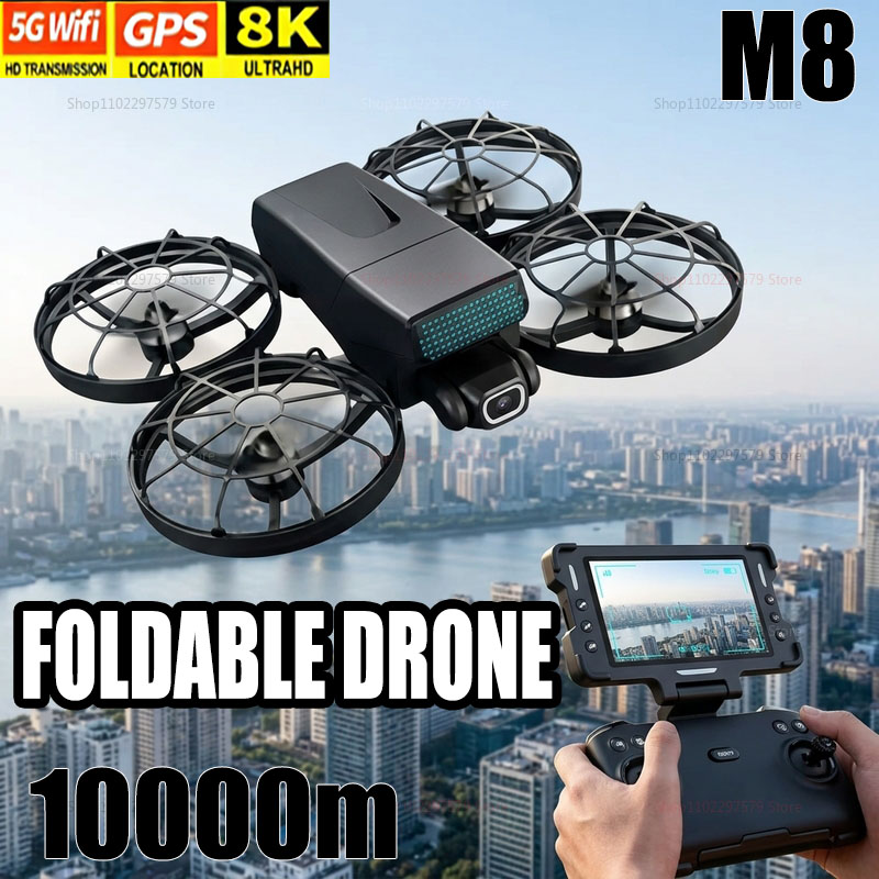 New Drones M8 GPS 8K Professio - đánh giá và giá Drone Kit With Camera