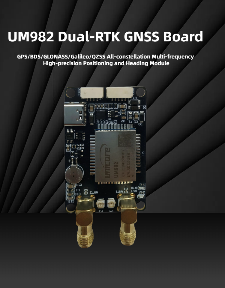 UM982 Dual Antenna RTK GNSS Mo - đánh giá và giá Drone Kit Hexacopter