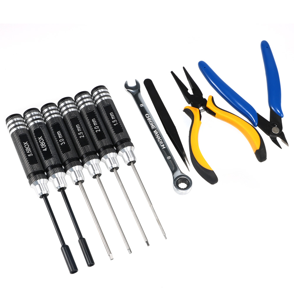 10PCS 10in1 FPV Drone RC Tool  - đánh giá và giá Drone Kit Beginner